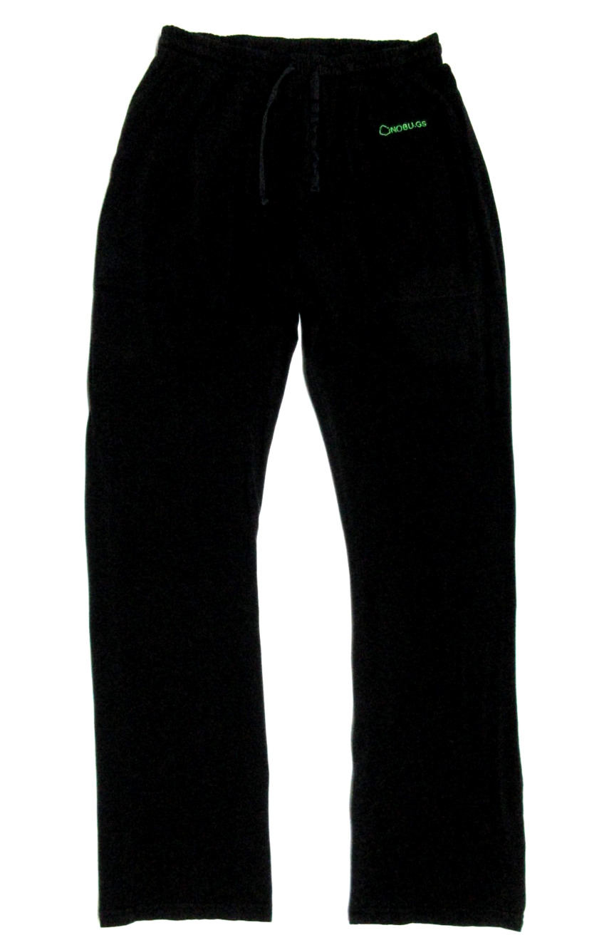 NO BUGS S Insect Shield Mosquito Repellent Elastic Pull-On Black Pants Small